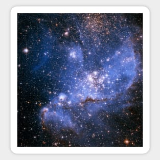 Aesthetic Blue Stars Gas and Cosmic dust  NGC 346 Nebula Hubble Telescope Sticker